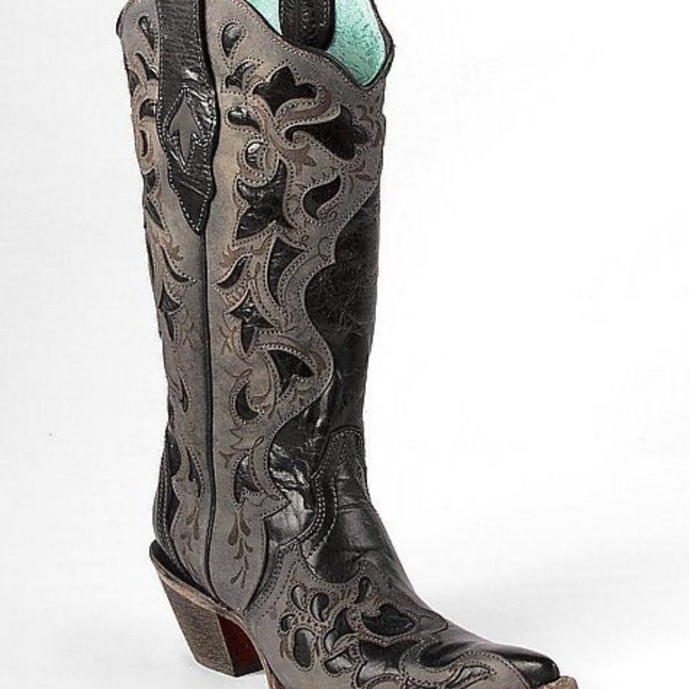 Corral Cowgirl Tooled Leather Boots